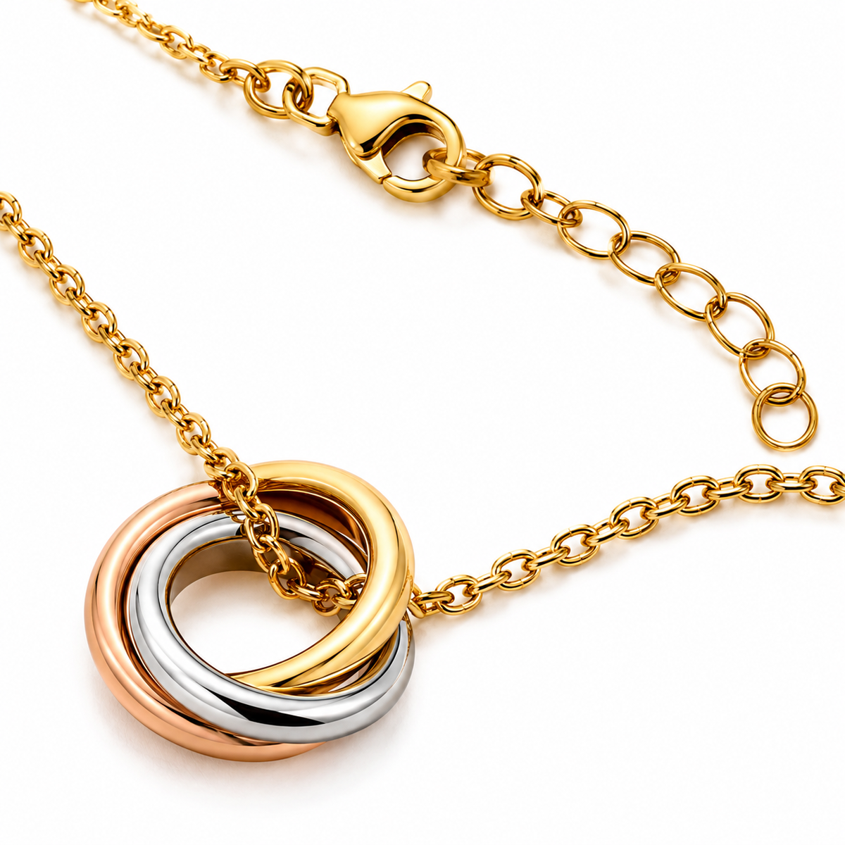 Trinity Interlock Pendant Necklace